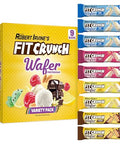 Fit Crunch Wafer Protein Bars 16G Of Protein & 13G Of Sugar (9 Bars Variety Pack)
