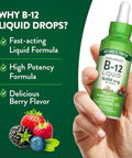 Nature's Truth B12 Sublingual Liquid Drops 10000 mcg 2 oz Fast Acting Vegan NonGMO and Gluten Free