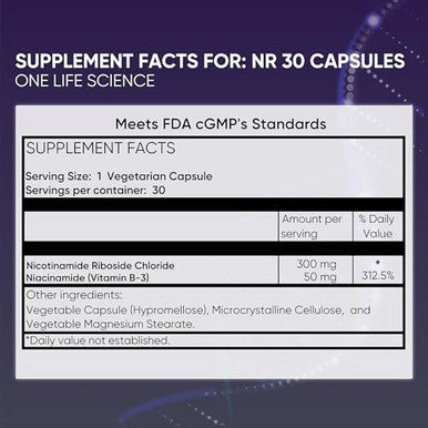 Ageless Nad+ Supplement - Nicotinamide Riboside Supplement For Healthy Aging And Cognitive Function - Promotes Endurance And Energy - 30 Count