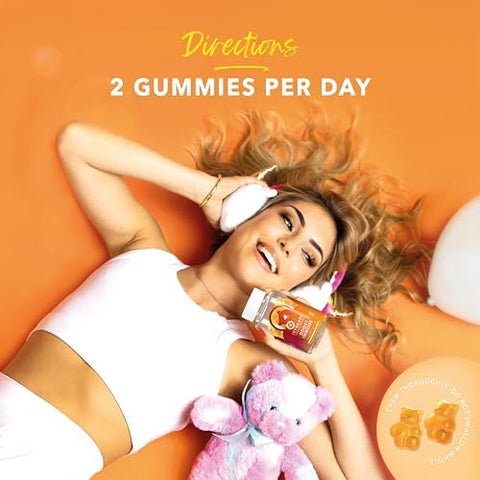 IvyBears Radiant Glow and Immune Gummies Vibrant Skin with VERISOL and Hyaluronic Acid + Daily Immunity with Vitamin C and Zinc Vegan 2Pack