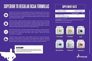 Metabolic Nutrition - TRIPEP - Tri-Peptide Branch Chain Amino Acid BCAA Powder Pre Intra Post Workout Supplement - 400 Grams (40 Servings)