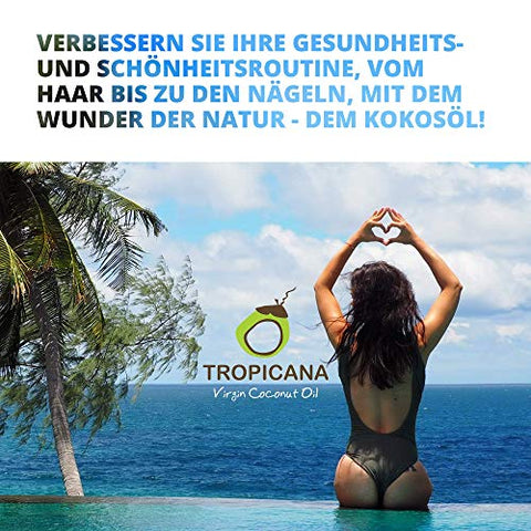Tropicana Virgin Coconut Oil 100% Organic Cold-Pressed Virgin Coconut Oil 100 ml 3.38 fl. oz.