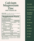 Nature'S Bounty Nb Vit Cal/Mag/Zinc Size 100S Nature'S Bounty Calcium-Magnesium-Zinc Caplets 100 Count