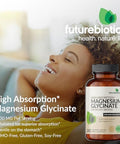 Futurebiotics Magnesium Glycinate 200 Mg Per Serving Chelated For High Absorption Gentle On Stomach Nongmo 60 Vegetarian Capsules