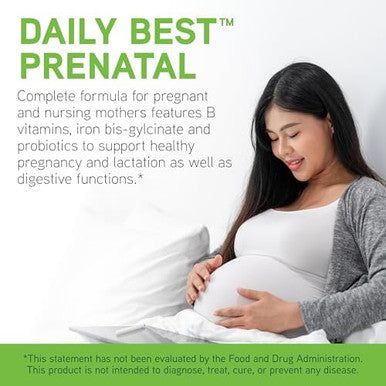 Davinci Labs Daily Best Prenatal With Probiotics Prenatal Multivitamin & Multimineral Helps Support Prenatal Health With Folate Choline Iron & More 60 Capsules (30Day Supply)