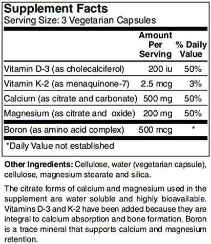 Bariatricpal Calcium & Magnesium Vegetarian Capsules With D3 K2 And Boron (90 Count)