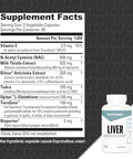 Nutrabio Liver Supplement - Advanced Liver Support With Antioxidants Milk Thistle Liver Detox Glutathione Tudca - Promotes Liver Cleanse Detox And Repair 90 Capsules