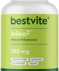 Bestvite InSea2 250mg (120 Vegetarian Capsules) - Clinically Researched Blend of Kelp & Bladderwrack - No Stearates - Vegan - Non GMO - Gluten
