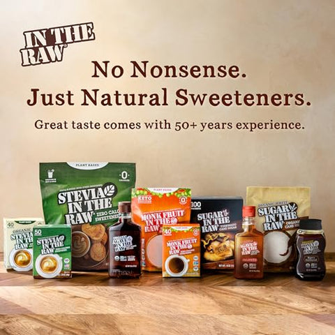 In the Raw Monk Fruit Sweetener Bundle ÃƒÂ¢Ã¢â€šÂ¬Ã¢â‚¬Å“ 16 OZ Bag of Natural Powder + 40 Zero-Calorie Sweetener Packets, Keto Sugar Substitute