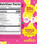 Wellah Clear Whey Protein Isolate Powder (Raspberry Lemonade) 10 Servings - 20G Of Protein 100 Calories Sweetened With Stevia