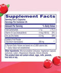 Rephresh Cranberry Urinary Tract Health Plus Immune Supplement, Blended With Vitamin D + Zinc - 50 Count