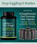 Etta Vita Urolithin A Complex W Shilajit Organic Sea Moss Ashwagandha & Tongkat