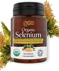 Organic Selenium 200 Mcg With Iodine And Silica All From Certified Organic Whole Foods - Two Month Supply
