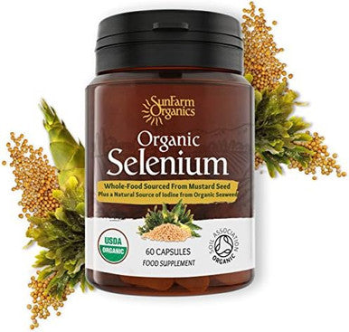 Organic Selenium 200 Mcg With Iodine And Silica All From Certified Organic Whole Foods - Two Month Supply