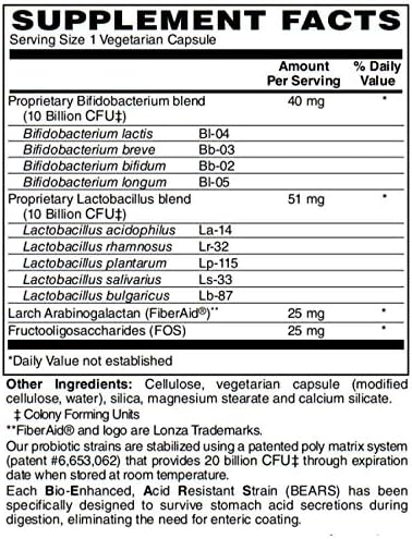 Bariatricpal Probiotic 20 Billion Cfu Gastrointestinal & Immune Health Capsules (30 Count)