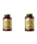 Solgar Vitamin C 1000 Mg 250 Vegetable Capsules - Antioxidant & Immune Support & Omega-3 Fish Oil Concentrate 240 Softgels - Support For Cardiovascular