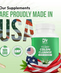 Dr Vitz 15 Day Colon Cleanse For Women Natural Detox Pills With Herbs Fiber & Probiotics Bloating & Constipation Relief Weight Loss & Gut Health Reset 30 Capsules