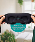 Medi Grade Cotton Sleep Mask With 3D Eye Memory Foam - Travel Sleeping Mask For Women And Men With 2 Ear Plugs And Storage Bag - Blackout Light Blocking