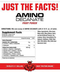Musclemeds Amino Decanate Intra Post Workout Drink Full Spectrum Amino Acid Complex Leucine Muscle Recovery Fruit Punch 30 Servings