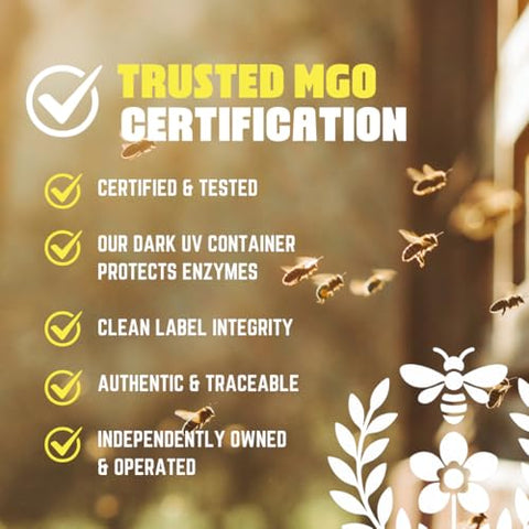 Manuka Daddy - Raw & Certified, MGO 100+ Manuka Honey, 100% Pure, Non-GMO, Direct from New Zealand, Daily Wellness, Family-Owned, 8.8oz (250g)