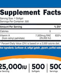 Nutricost Vitamin A 25000 Iu 500 Softgels Nongmo Gluten