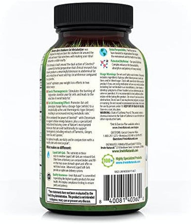 Irwin Naturals Thermoburn Stubborn Fat Metabolizer 60 Liquid Softgels Combines Green Tea Extract (Egcg) Mct Oil & Caffeine 20 Servings