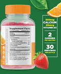 Lifeable Calcium With Vitamin D + Calcium Magnesium Gummies Bundle Great Tasting Vitamin Supplement Gluten Gmo Chewable