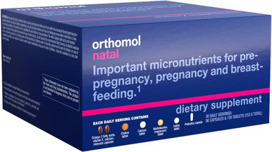 Orthomol Natal Natal Supplement Supports Health for Pre-Pregnancy Pregnancy and Breastfeeding Tablets and Capsule Supplement 30 Count (Pack of 1)