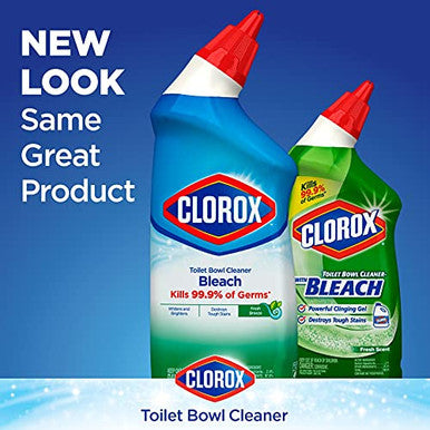 Clorox Toilet Bowl Liquid Disinfecting Cleaner With Clinging Bleach Gel Remove Mildew And Mold Fresh Scent 24 Ounces