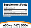Nutricost Calcium Citrate Powder (500 Grams) (Unflavored) Pure Calcium Citrate No Fillers Gluten (1.1Lbs)