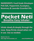 Basic Vigor Pocket Neti Breathe Easy And Plain Salt Inhaler 2Pack Bundle