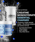 Raw Nutrition Creatine Monohydrate & Blue Rathberry Pre-Workout Powder Bundle