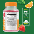Lifeable Magnesium Citrate Kids + Phosphatidylserine (Ps) Kids Gummies Bundle Great Tasting Vitamin Supplement Gluten Gmo Chewable Gummy