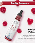 Buried Treasure B12 Drops 1000mcg Vitamin B12 Methylcobalamin per Serving 120 Servings Sublingual B12 AlcoholFree Vegan Raspberry Flavor 2 oz Bottle Graduated Dropper Accurate Dosing