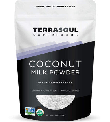 Terrasoul Superfoods Organic Coconut Milk Powder 16 Oz - Plant-Based Creamer | Keto Friendly