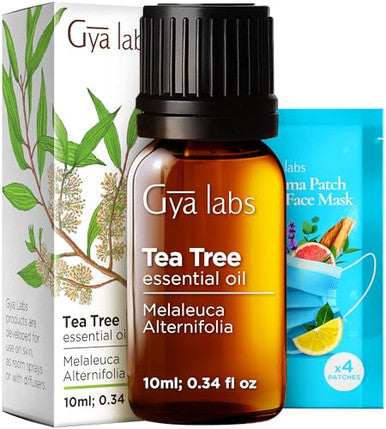 Gya Labs Citronella & Tea Tree Essential Oil Set - Aromatherapy Grade Essential Oils Set - 2X0.34 Fl Oz - Gya Labs