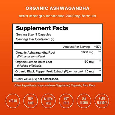 Nutrachamps Korean Ginseng Capsules And Ashwagandha Capsules 2 Pack Bundle