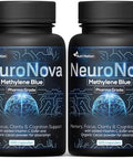 Nutri Nation Methylene Blue Pharma Grade (240 Capsules) Supplement With Added Vitamin C Ester For Enhanced Absorption Brain Supplement With Brain Fuel Memory Focus Clarity Cognitive Energy 4 Month Supply
