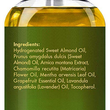 Majestic Pure Lavender Massage Oil and Sore Muscle Massage Oil Bundle - Relaxation Package - 8 fl oz Each