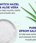 Dr Teal'S Epsom Magnesium Salt SoakClarify & Smooth With Witch Hazel & Aloe Vera3 Lbs (Pack Of 4)