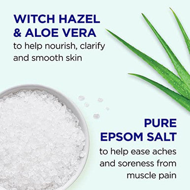 Dr Teal'S Epsom Magnesium Salt SoakClarify & Smooth With Witch Hazel & Aloe Vera3 Lbs (Pack Of 4)