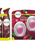 Febreze Air Freshener Odor Fighting Spray Cranberry Tart Limited Edition 8.8 Oz. (Pack Of 2) Febreze Small Spaces Air Freshener Limited Edition Scents (Cranberry Tart 2 Count)