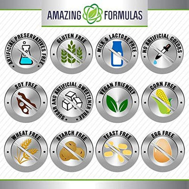 Amazing Nutrition Formulas Biotin Fast Dissolve 10000 mcg Tablets Supplement | Strawberry Flavor | Vitamin B7 | Non-GMO | Gluten | Made in USA (120 Count)