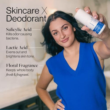 Be Bodywise Deodorant Roll On. Aluminum Alcohol . With Aha Bha Lactic Acid Mandelic Acid. Prevents Odor Reduces Pigmentation. Probiotic Toner For Women. Floral Scent. 1.7 Oz