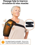 Yabuu Heated Shoulder Wrap Pad With Massager For Arm Pain Relief,Electric Massager Heating Pad With 3 Vibration And Heat Settings Hot Therapy For Shoulder For Women Men (No Power Bank)