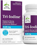 Terry Naturally Triiodine Support Thyroid Health Aids Hormone Balance With Molecular Iodine From Kelp Features Potassium Iodide & Sodium Iodide Brain & Energy Support 6.25Mg 90 Capsules