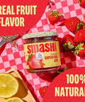 Smash Foods Strawberry Superfood Fruit Spread, No Sugar Added, Keto Jam with Chia Seeds, Vegan, Low-Calorie, 17.5 oz