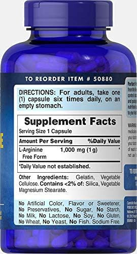 Puritan'S Pride L-Arginine 1000 Mg-100 Capsules