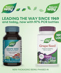 Nature'S Way Grape Seed Standardized Extract Supports Healthy Skin And Veins Antioxidant Support Non-Gmo Project Verified 60 Vegan Capsules (Packaging May Vary)