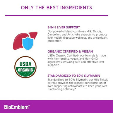 Bioemblem Usda Organic Liver Cleanse 60 Capsules